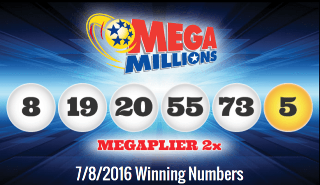 MegaMillions 7.8.2016 winning numbers